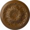 Ekena Millwork Damon Ceiling Medallion (Fits Canopies up to 3 3/8"), Hand-Painted Smokey Topaz, 20"OD x 1 1/2"P CM20DASTF - alternate 1